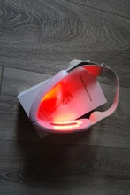 Chin V-línea de elevación máquina de la correa rojo azul terapia de fotones LED adelgazamiento Facial vibración masajeador Dispositivo de Lifting Facial V cuidado de la cara