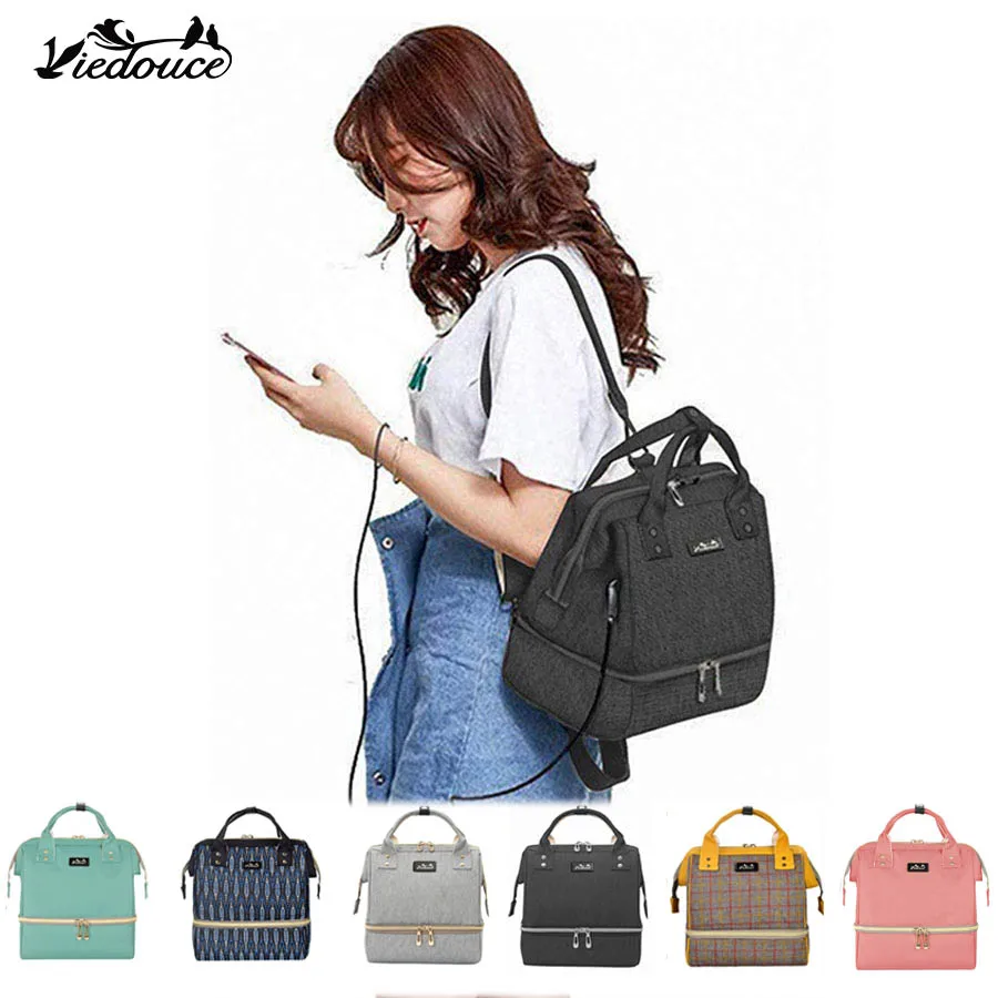 

Viedouce thermal waterproof wet small usb charger diaper backpack lunch box cooler bag baby women lunch bags kid for women kid
