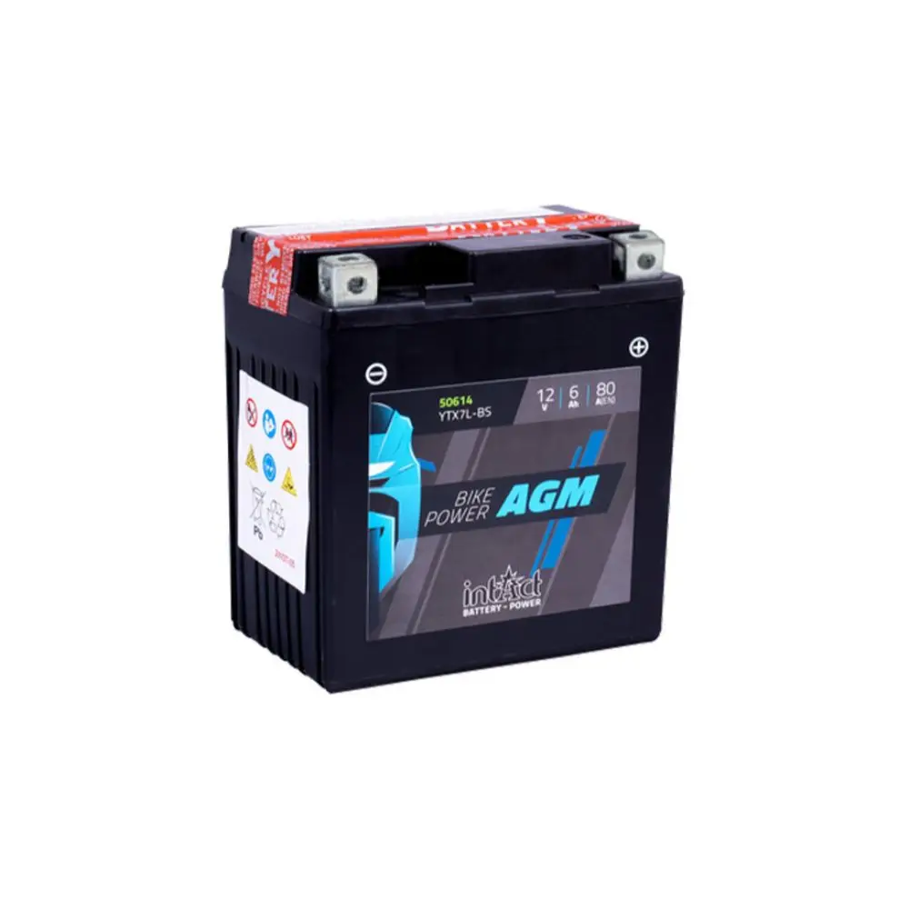 Fulbat - Batería Moto Gel YTX7L-BS / FTX7L-BS 12V 6Ah 