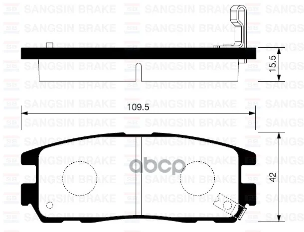 Колодки Тормозные Great Wall Hover/Isuzu Trooper/Opel Frontera B Задние Sangsin Brake Sp2089 Sangsin brake арт. SP2089