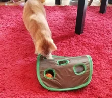 Juego de ratones de Gato para mascotas, tienda de campaña con campana de juguete de inteligencia con 9 agujeros, túnel de juego para gatos, ratón abatible, juguetes para mantener a los gatitos activos