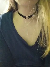 ¡Novedad de la temporada 90! Gargantilla Punk de piel en 4 colores, Collar de geometría Color dorado con colgante redondo, Collar para mujeres y niñas