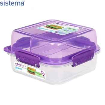 

Контейнер-трансформер Sistema "TO-GO" 1,24л, фиолетовый, 21610