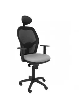 

CHAIR WITH BACKREST MESH BLACK FABRIC BALI LIGHT GRAY WITH HEADBOARD