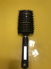 Peine para masaje del cuero cabelludo para mujer, 7 colores, cerdas de nailon, cepillo de pelo rizado húmedo, cepillo de pelo para salón, herramientas de estilo de peluquería