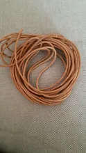 Cordón de cuero auténtico para pulsera, cordón redondo de 5 metros de Color Natural para collar, joyería, 1/1, 5, 2 y 3mm de diámetro