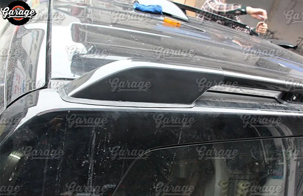 Боковые заглушки на рейлинги для Toyota Prado 120 2003-2009 ABS пластик, 1 комплект/4 шт., украшение для автомобиля