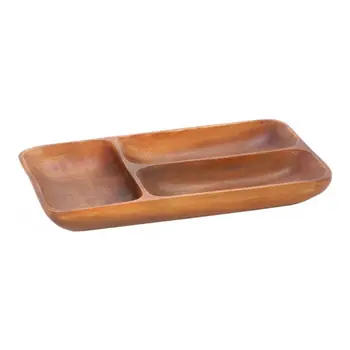 

Serving dish 3 compartments Premier Housewares monkey pod 30x20 cm