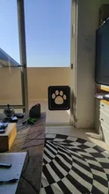 Puerta de mascotas, nuevo seguro, con pantalla magnética Bloqueable, para exteriores, perros, gatos, puerta de ventana, entrada gratuita, bonito jardín, fácil de instalar
