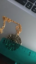 Colgante de plata de ley con moneda azteca de Piratas del Caribe, medallón Vintage de bronce dorado de Jack Sparrow, venta al por mayor