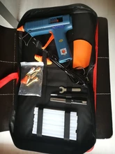 Kit de herramientas de Pistola de Pegamento Caliente con ajuste de temperatura, pistola de silicona de 150W para reparación de artesanías, bricolaje, barras de pegamento de 11mm, boquilla de cobre puro