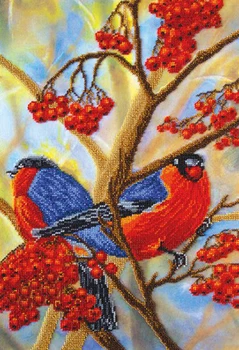 

Av-284 set for embroidery with beads 'abrisa art' 'Rowan багрянец', 30*43 cm