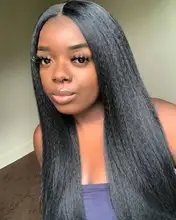 Rizado rizado encaje frente peluca humana humano pelo Remy brasileño 180% de densidad transparente malla con división pelucas de cabello humano para las mujeres negras