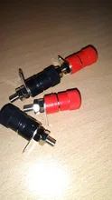 Socket-Connector Banana-Plugs Binding-Post 4mm Nickel-Plated Black Red 10pcs Nut DIY