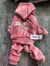 Coat Jumpsuit Clothing Puppy-Fleece Hoodie Apparel Pet-Dog Winter New Warm Velvet