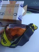 COPOZZ-Gafas de esquí para hombre y mujer, lentes de Snowboard para esquiar, protección UV400, antiniebla