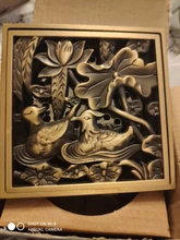 Floor Drains Strainer-Cover Bathroom-Deodorant Euro Antique Brass Square Grate-Waste