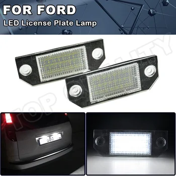 

2PCS/Set Error Free LED Number License Plate Lights Pure White Color For Ford Focus C-MAX MK2 2003 2004 2005 2006 2007 2008