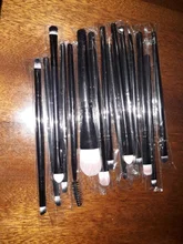 Juego de brochas de maquillaje profesionales, 15 Uds., sombra de ojos, base de maquillaje en polvo, pestañas, Kit de herramientas de belleza cosméticas