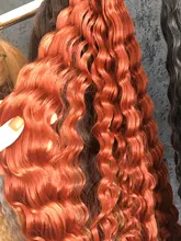 DinDong-Extensión de cabello trenzado de ola de mar, mechones de ondas profundas, cabello sintético de ganchillo con giro profundo, 32