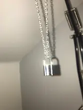 Cadena Punk para hombre y mujer, collar con colgante con candado, Color dorado y plateado, joyería de Moda Gótica con estilo, 2019