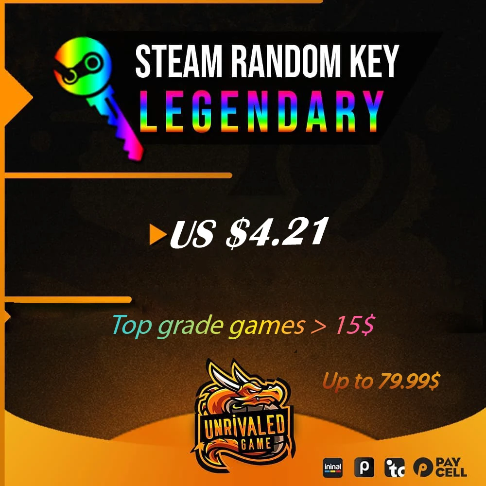 Steam Key-llave de vapor aleatoria, juegos de primera calidad