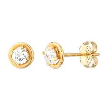 

Earrings ECLAT gold yellow Gold 375 ° and Oxides of zirconium Female