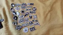 Pegatinas de banda de Rock en blanco y negro, para Skateboard Punk, Motor de coche, portátil, guitarra, juguete clásico de niños, pegatinas de grafiti, 10/30/50 Uds.