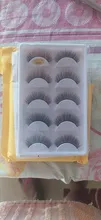 Pestañas postizas 3D de visón, Kit de maquillaje de extensión de pestañas suaves, 100%, 5 pares