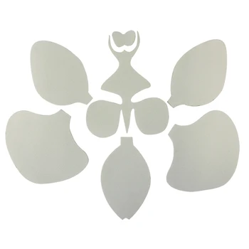 

Fom1-1 workpiece from foamiran 'set of orchiulo', 5x5 cm, White