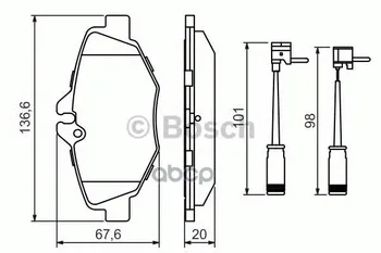 

Pads TORM disk MB W211 Bosch art. 0986494285