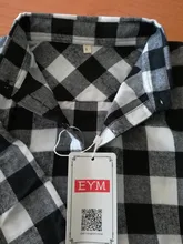 Plaid Shirt Outerwear Top Cotton Blouse Long-Sleeve Slim Female Autumn Winter And