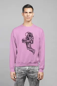 

Angemiel Wear Skull And Crossbones Bearing Astronot Men Sweatshirts
