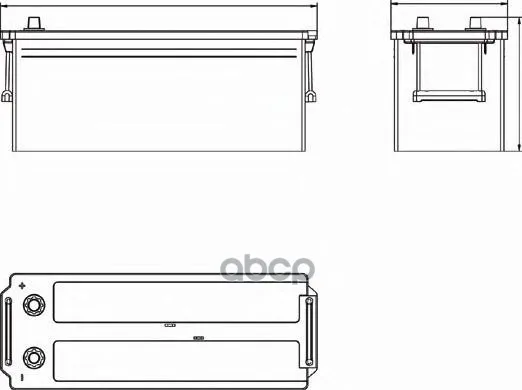 Аккумуляторная Батарея 145ah Deta Professional Power 12 V 145 Ah 900 A Etn 3 B0 513x189x223mm 36.11kg DETA арт. DF1453