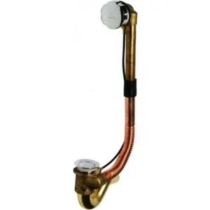 

Drain-overflow for Bath Kaiser semi-automatic, brass, Chrome (8003)