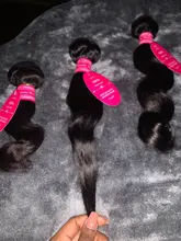 Aopusi onda del cuerpo mechones con cierre brasileño mechones de cabello humano postizo mechones con cierre Remy extensión del pelo 3 mechones con cierre