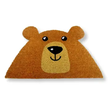 

KOKO DOORMATS Doormat for House Entrance Original Bear Model-Bear, Coir and PVC, 49x74cm
