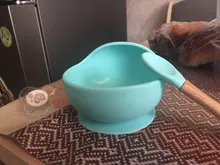 Juego de vajilla de silicona para alimentación de bebé, cuencos impermeables, vajilla antideslizante, sin BPA, plato para bebé, 1 Juego