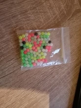 Color mezclado de pesca de 100 unids/lote duro redondo de plástico flotante pesca perlas de diámetro 4mm/5mm/6mm/7mm/8mm