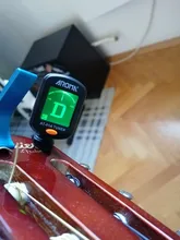 Guitar Tuner Chromatic Bass Ukulele Rotatable Black for Acoustic Lcd-Display