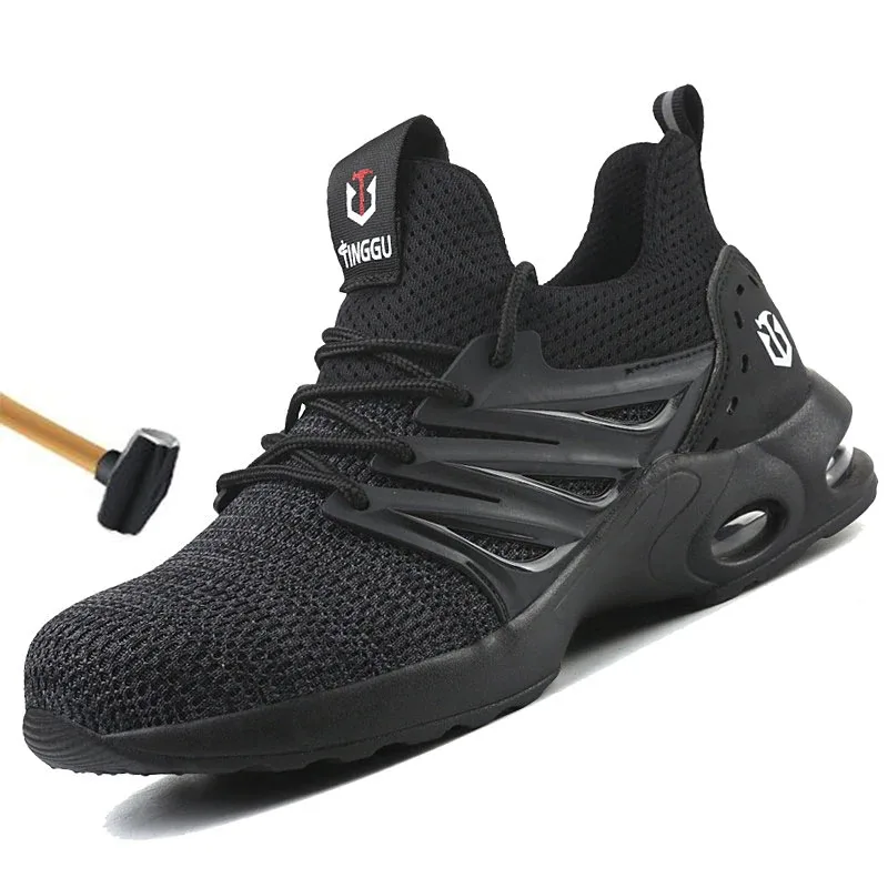 Precio reducido Zapatillas de trabajo para hombre, zapatos de seguridad antiperforación, transpirables, de verano QMrXeV1BLO1
