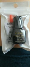 Kimcci individuales pegamento de pestañas extensión 3 segundos negro pestañas adhesivas para extensiones de pestañas falsas de secado rápido de larga duración
