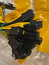 Adaptador de Cable de Tarjeta de Video GPU UL1007, 18AWG, PCI-E, 6 pines, hembra a Dual, 8 pines (6 + 2), divisor en Y, adaptador F/M, 6 uds.