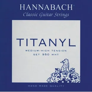 

950mht tytanil string kit for classical guitar titanil/silver plated hannabach