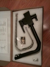 Frap-grifo con filtro de agua potable para cocina, mezclador de fregadero montado en cubierta, color negro, caliente y frío, Y40103/-1/-2