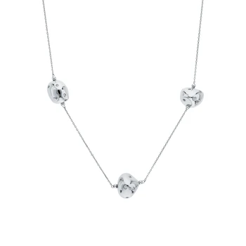

Silver necklace with zirconium and cubic zirconium sunlight sample 925
