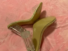 Zapatos de tacón alto transparentes para mujer, calzado sexy de fiesta, zapatos de boda de tacón, fgb56