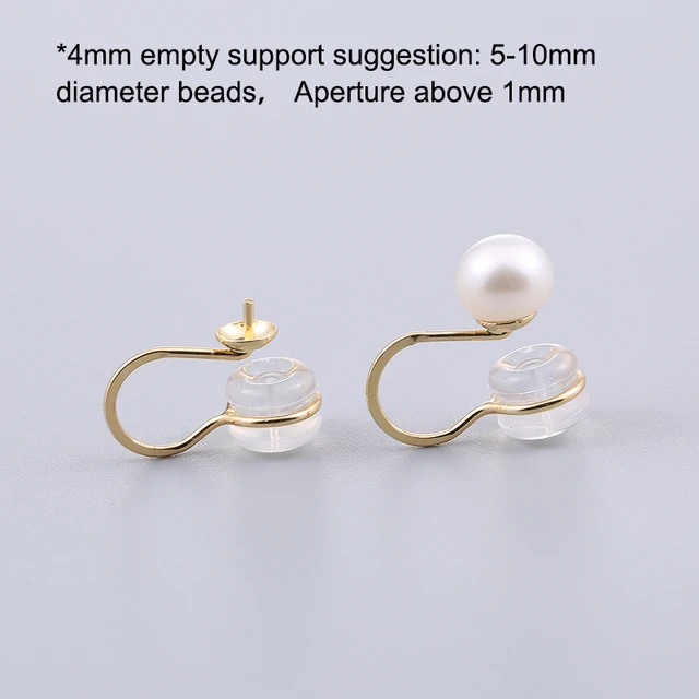 20 Orecchini A Clip Senza Foro In Acciaio Inossidabile - Oro Rosa E Bianco, Perfetti Per Orecchie Sensibili - Foto 4