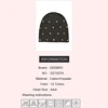 Geebro Women Soft Cotton Hats With Bead Accessories Fashion Baggy Caps Solid Color Warm Adult Outdoor Casual Skullies Beanies 6