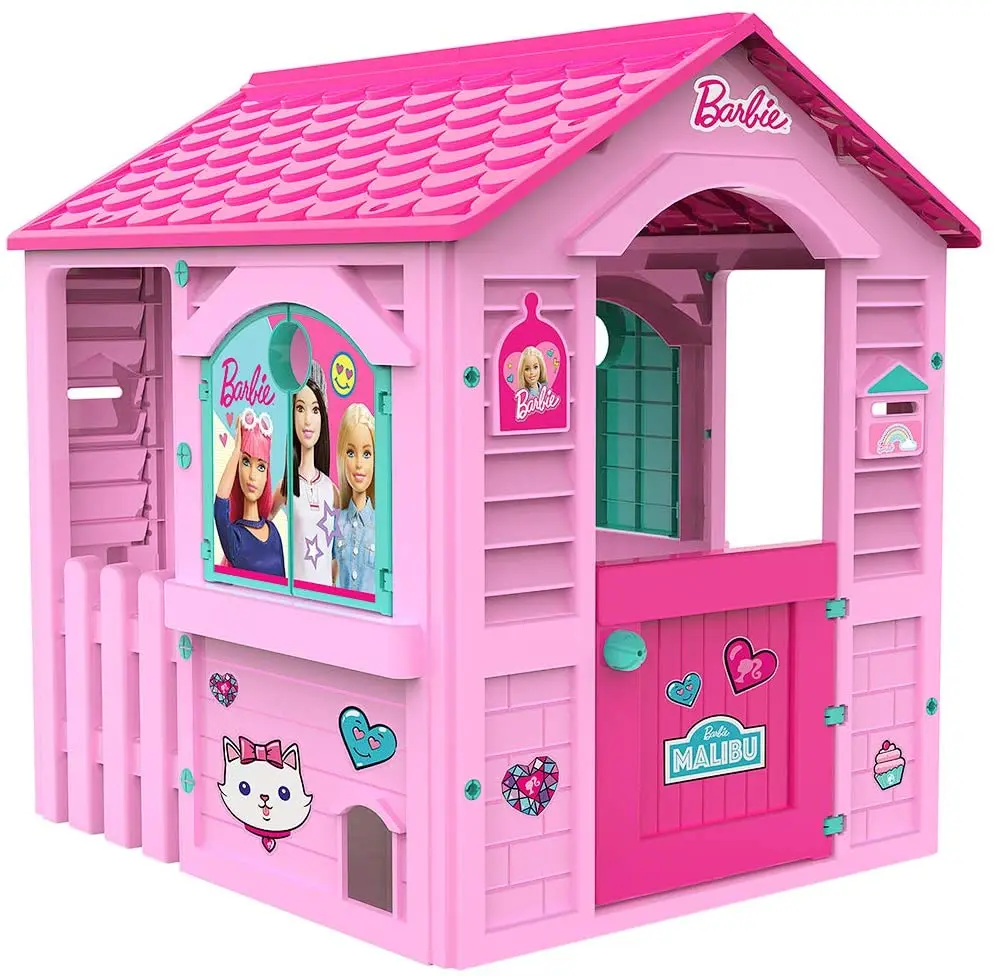CASA BARBIE 89609. PARA INTERIOR EXTERIOR EN COLOR FUCSIA. PLASTICO RESISTENTE Y DURADERO. A PARTIR DE 2 AÑOS. FACIL DE MONTAR|Casas de muñecas| - AliExpress
